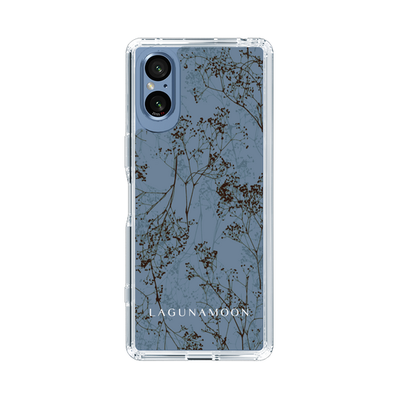 Slim Protection Case［ LAGUNAMOON - Botanical - Blue ］