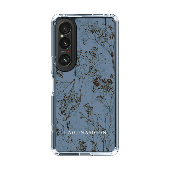 Slim Protection Case［ LAGUNAMOON - Botanical - Blue ］