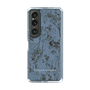 Slim Protection Case［ LAGUNAMOON - Botanical - Blue ］