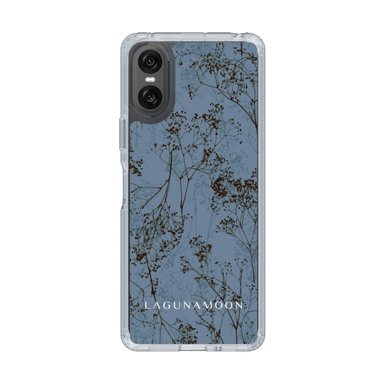 Slim Protection Case［ LAGUNAMOON - Botanical - Blue ］