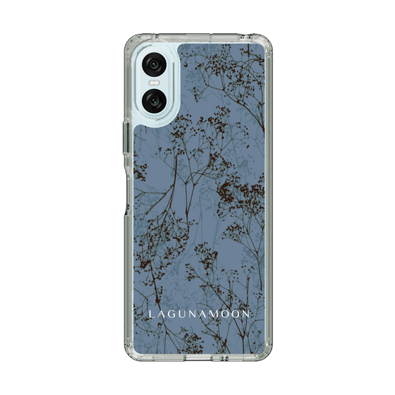 Slim Protection Case［ LAGUNAMOON - Botanical - Blue ］