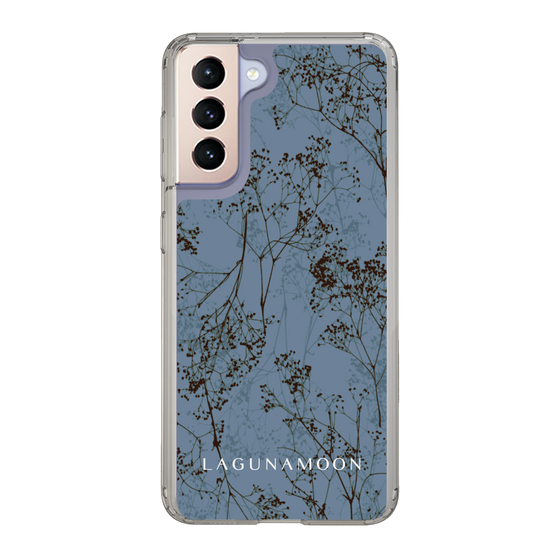 Slim Protection Case［ LAGUNAMOON - Botanical - Blue ］