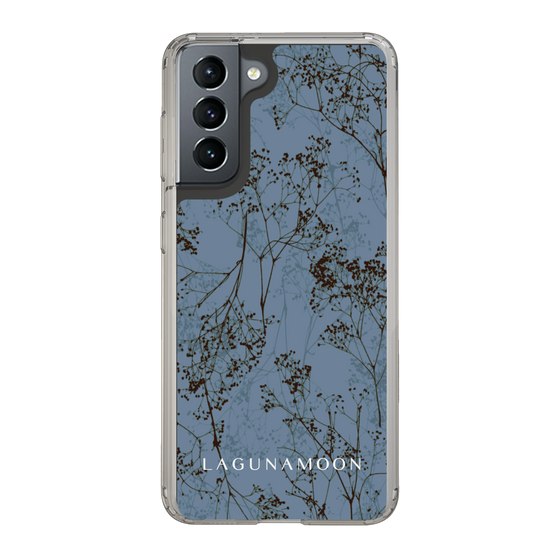 Slim Protection Case［ LAGUNAMOON - Botanical - Blue ］