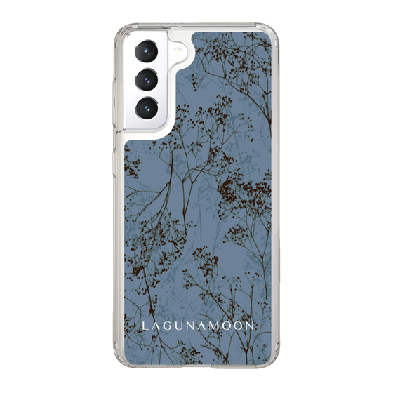 Slim Protection Case［ LAGUNAMOON - Botanical - Blue ］