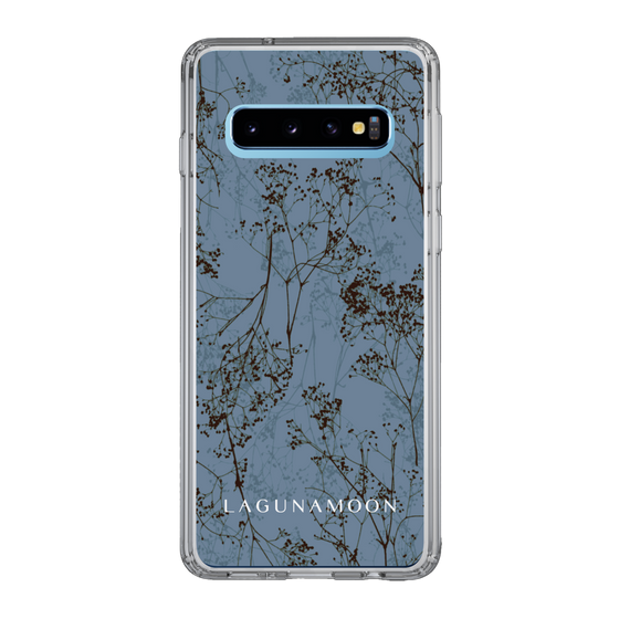 Slim Protection Case［ LAGUNAMOON - Botanical - Blue ］