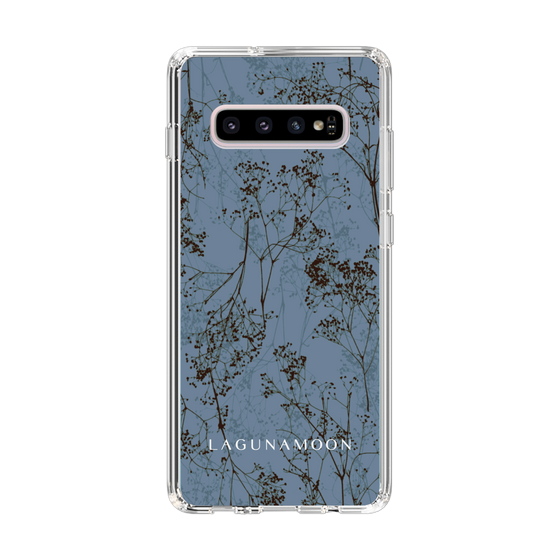 Slim Protection Case［ LAGUNAMOON - Botanical - Blue ］