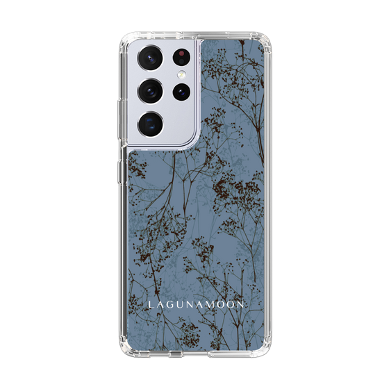 Slim Protection Case［ LAGUNAMOON - Botanical - Blue ］