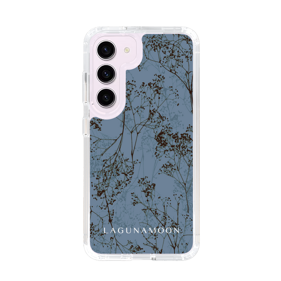 Slim Protection Case［ LAGUNAMOON - Botanical - Blue ］