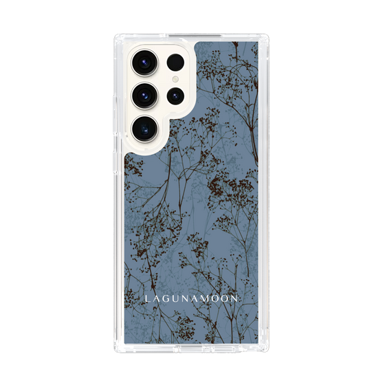 Slim Protection Case［ LAGUNAMOON - Botanical - Blue ］