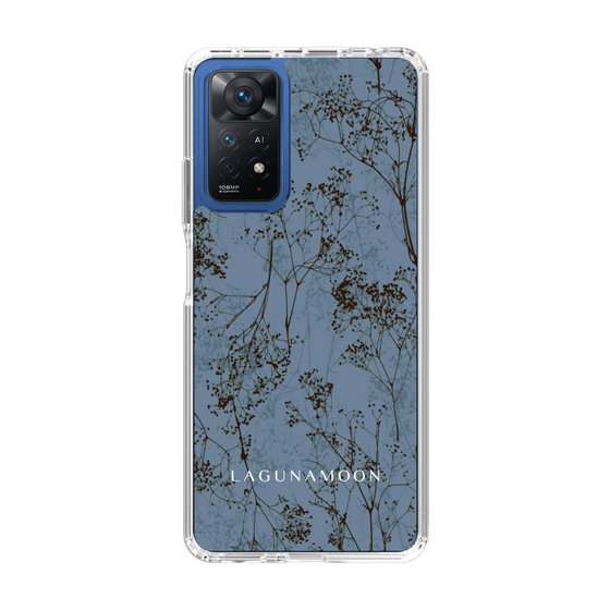 Slim Protection Case［ LAGUNAMOON - Botanical - Blue ］