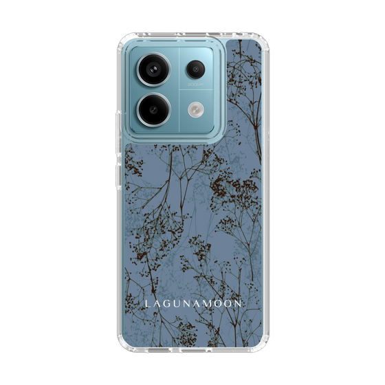 Slim Protection Case［ LAGUNAMOON - Botanical - Blue ］