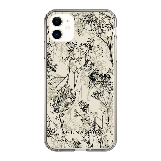 Slim Protection Case［ LAGUNAMOON - Botanical - Beige ］