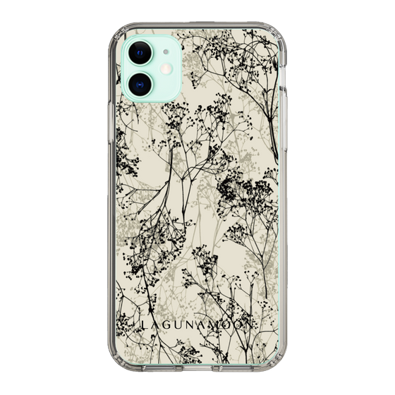 Slim Protection Case［ LAGUNAMOON - Botanical - Beige ］