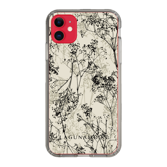 Slim Protection Case［ LAGUNAMOON - Botanical - Beige ］