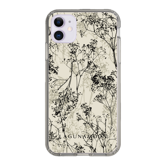 Slim Protection Case［ LAGUNAMOON - Botanical - Beige ］