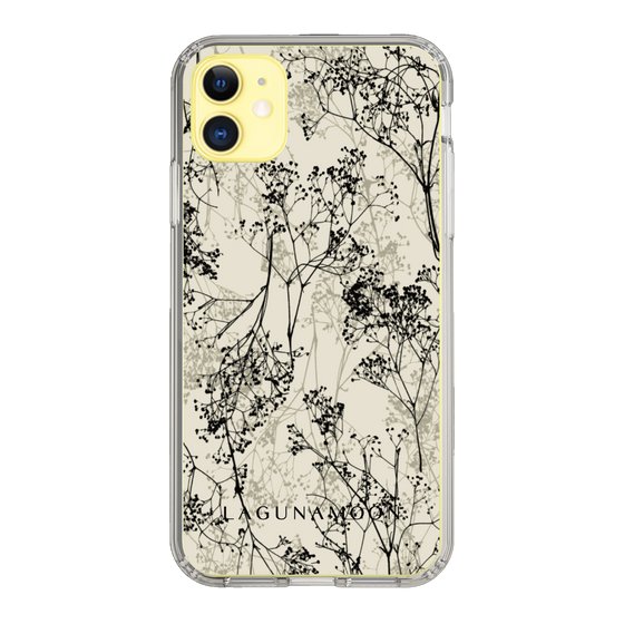 Slim Protection Case［ LAGUNAMOON - Botanical - Beige ］