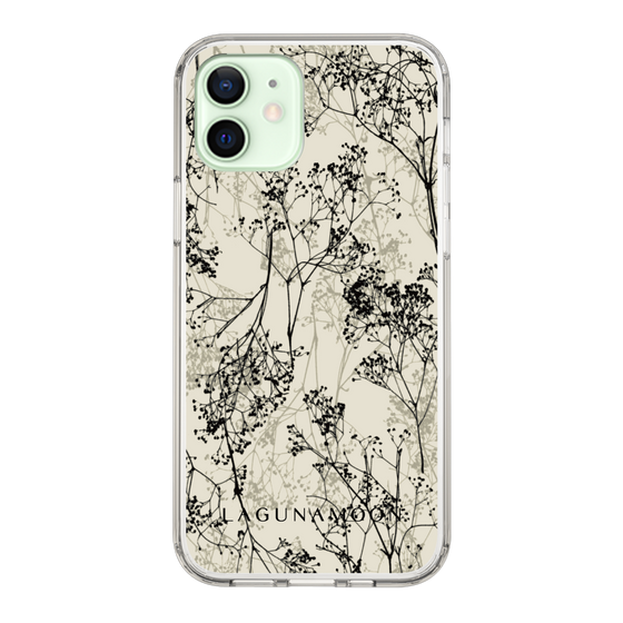 Slim Protection Case［ LAGUNAMOON - Botanical - Beige ］