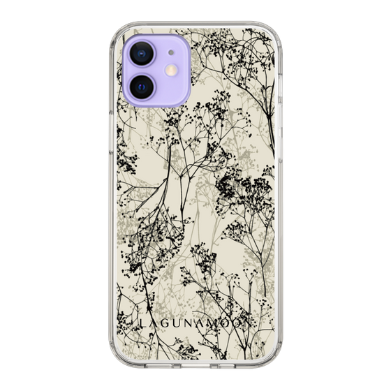Slim Protection Case［ LAGUNAMOON - Botanical - Beige ］