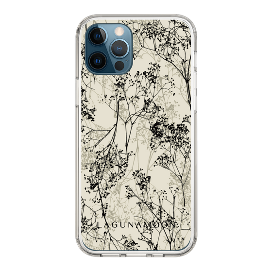 Slim Protection Case［ LAGUNAMOON - Botanical - Beige ］