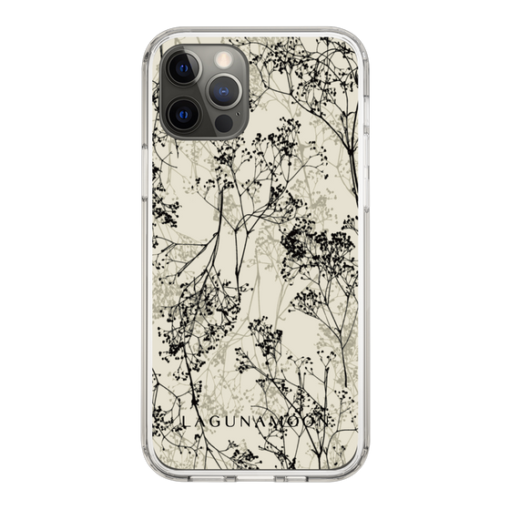 Slim Protection Case［ LAGUNAMOON - Botanical - Beige ］