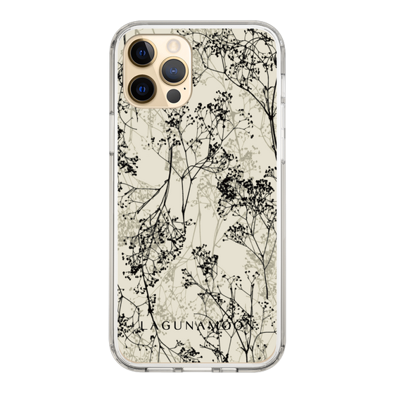 Slim Protection Case［ LAGUNAMOON - Botanical - Beige ］