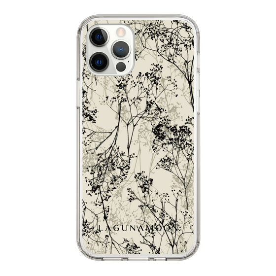 Slim Protection Case［ LAGUNAMOON - Botanical - Beige ］