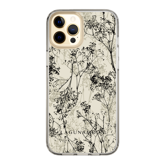 Slim Protection Case［ LAGUNAMOON - Botanical - Beige ］