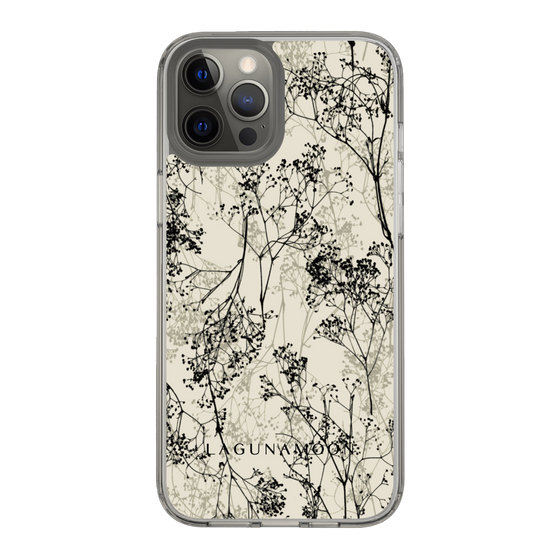Slim Protection Case［ LAGUNAMOON - Botanical - Beige ］