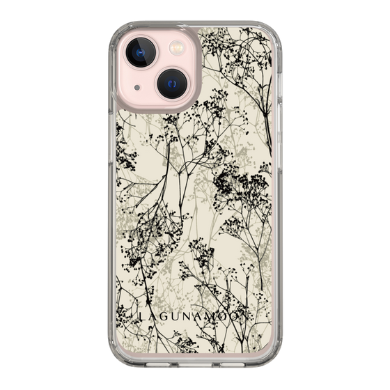 Slim Protection Case［ LAGUNAMOON - Botanical - Beige ］