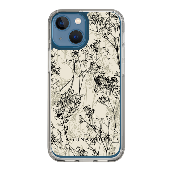 Slim Protection Case［ LAGUNAMOON - Botanical - Beige ］