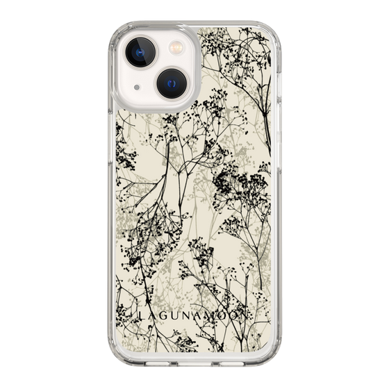 Slim Protection Case［ LAGUNAMOON - Botanical - Beige ］