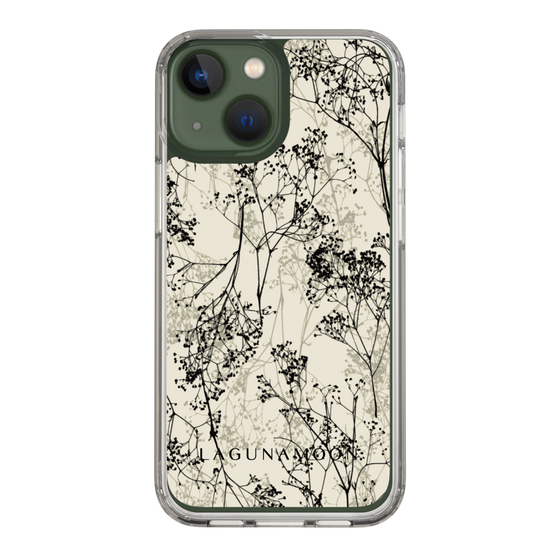 Slim Protection Case［ LAGUNAMOON - Botanical - Beige ］