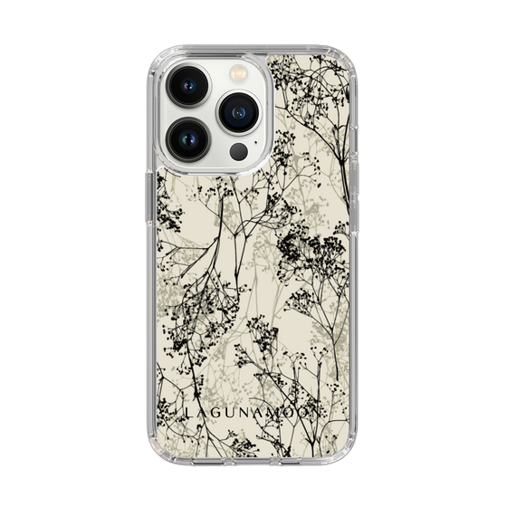 Slim Protection Case［ LAGUNAMOON - Botanical - Beige ］