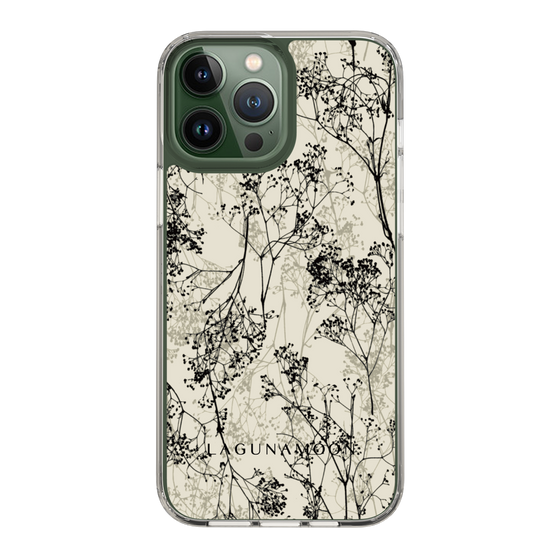 Slim Protection Case［ LAGUNAMOON - Botanical - Beige ］