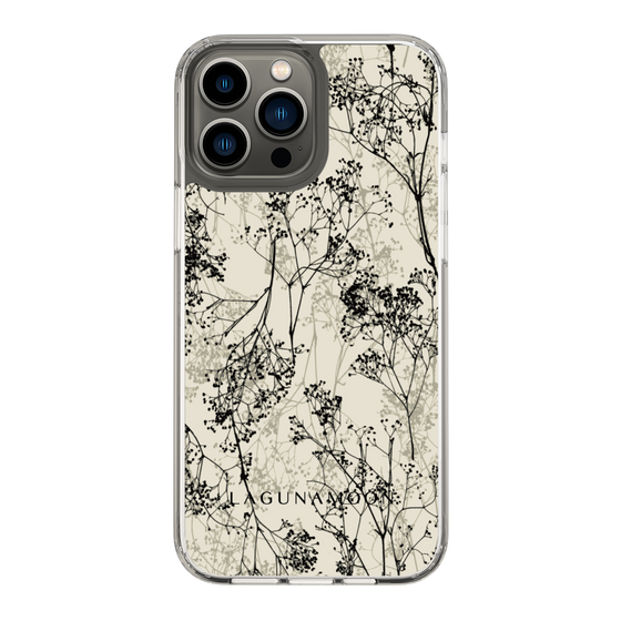 Slim Protection Case［ LAGUNAMOON - Botanical - Beige ］