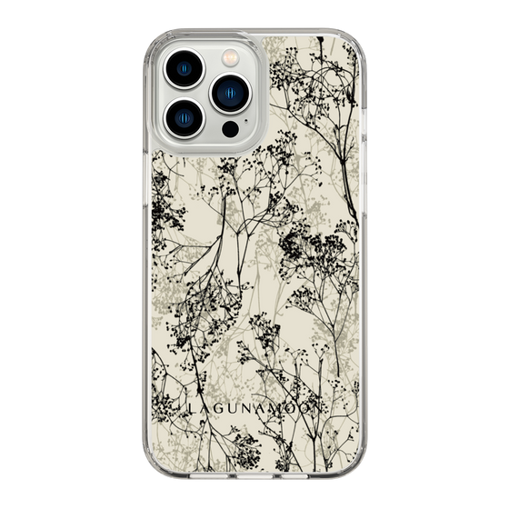 Slim Protection Case［ LAGUNAMOON - Botanical - Beige ］