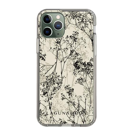 Slim Protection Case［ LAGUNAMOON - Botanical - Beige ］