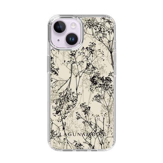Slim Protection Case［ LAGUNAMOON - Botanical - Beige ］