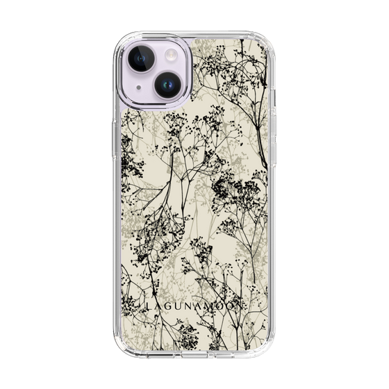 Slim Protection Case［ LAGUNAMOON - Botanical - Beige ］