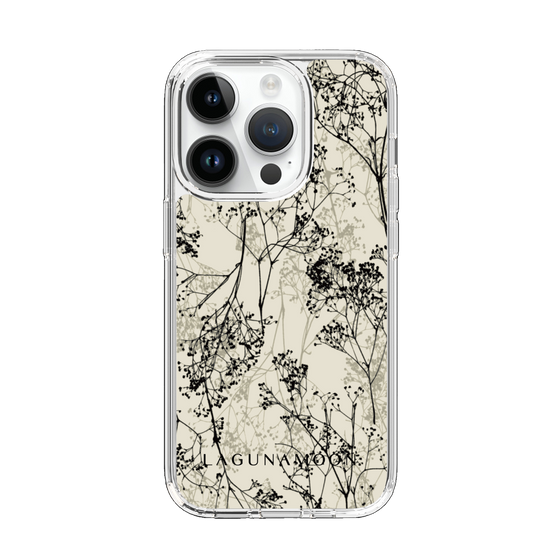 Slim Protection Case［ LAGUNAMOON - Botanical - Beige ］