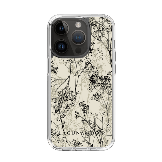 Slim Protection Case［ LAGUNAMOON - Botanical - Beige ］