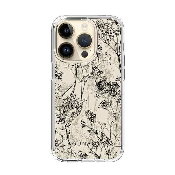 Slim Protection Case［ LAGUNAMOON - Botanical - Beige ］