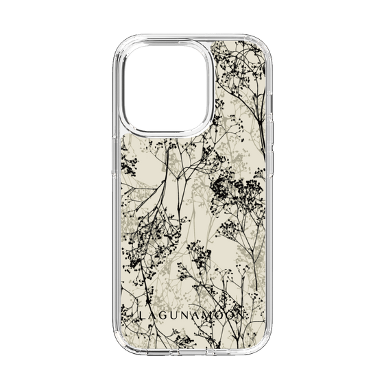 Slim Protection Case［ LAGUNAMOON - Botanical - Beige ］