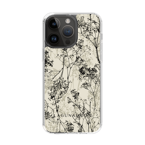 Slim Protection Case［ LAGUNAMOON - Botanical - Beige ］