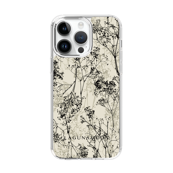 Slim Protection Case［ LAGUNAMOON - Botanical - Beige ］