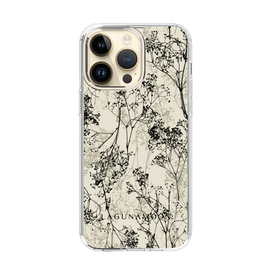 Slim Protection Case［ LAGUNAMOON - Botanical - Beige ］