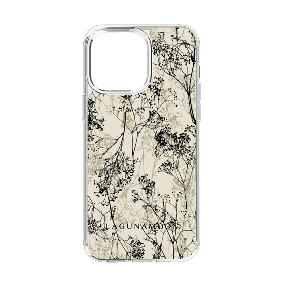 Slim Protection Case［ LAGUNAMOON - Botanical - Beige ］