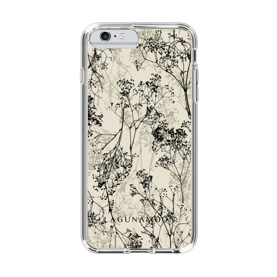 Slim Protection Case［ LAGUNAMOON - Botanical - Beige ］