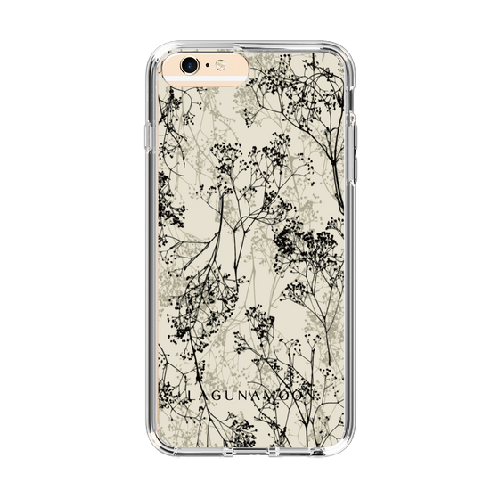 Slim Protection Case［ LAGUNAMOON - Botanical - Beige ］