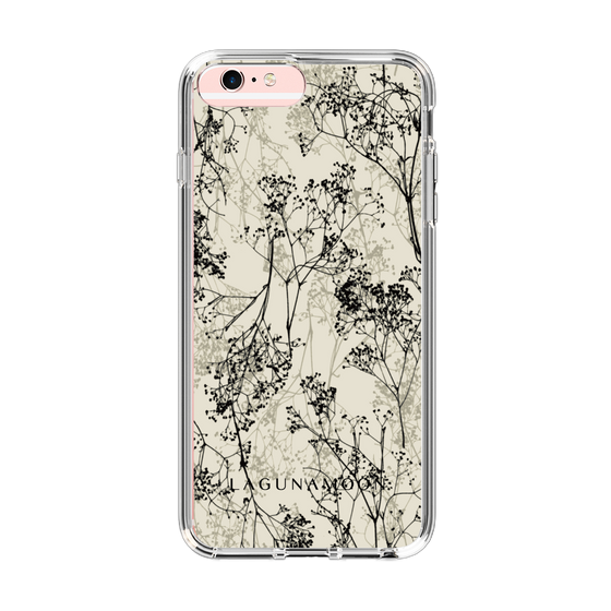 Slim Protection Case［ LAGUNAMOON - Botanical - Beige ］
